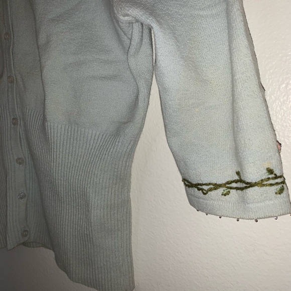 Vintage Victoria’s Secret MODA INT blue cardigan - Picture 5 of 7